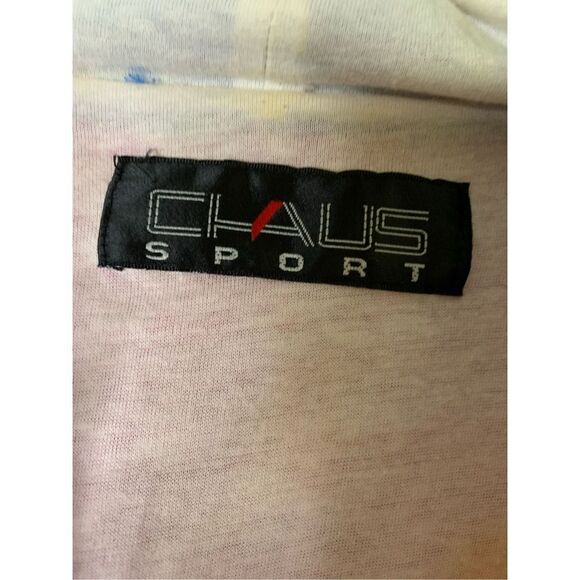 Vintage 80s 90s full zip windbreaker Chaus Sport multicolored mens' size large - Picture 3 of 5